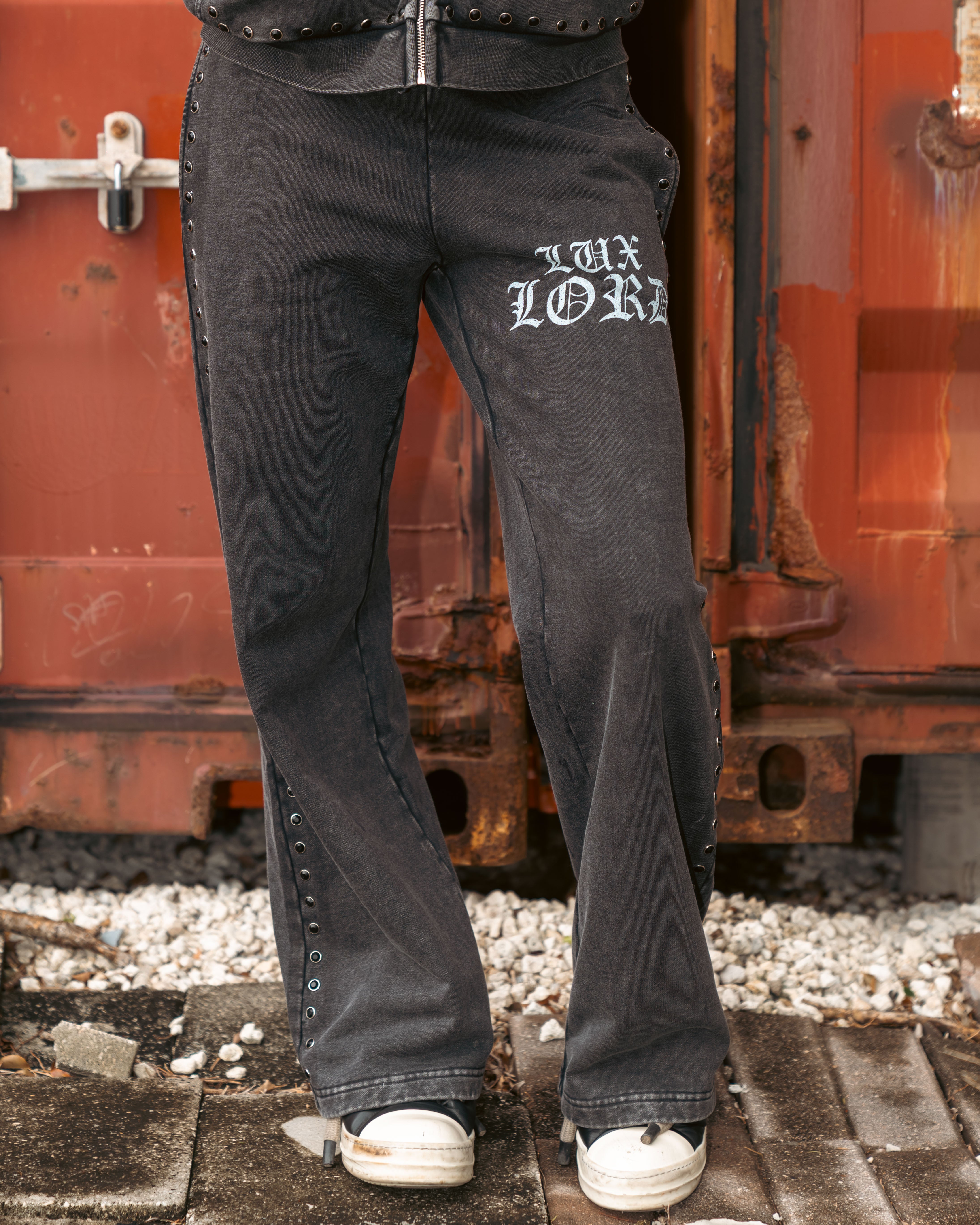 "GRAPHITE" GEMSTONE SWEATS