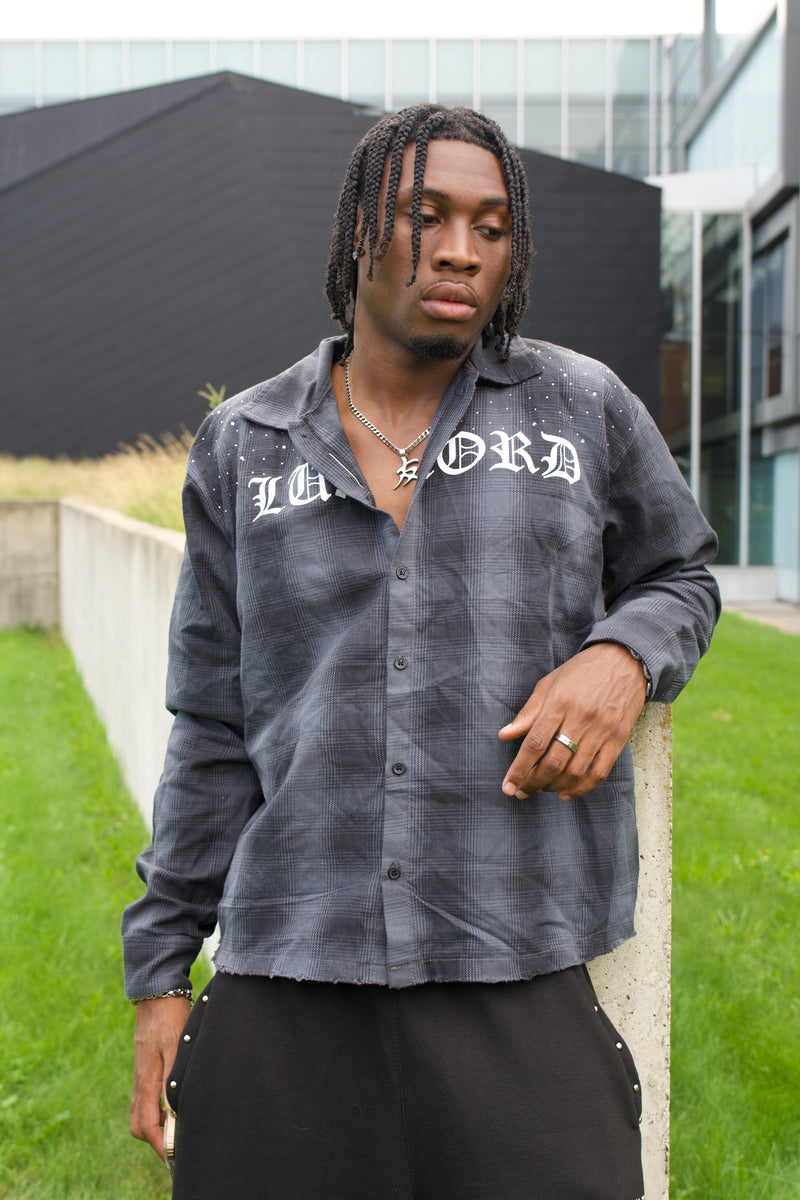 Black Buss Down Flannel