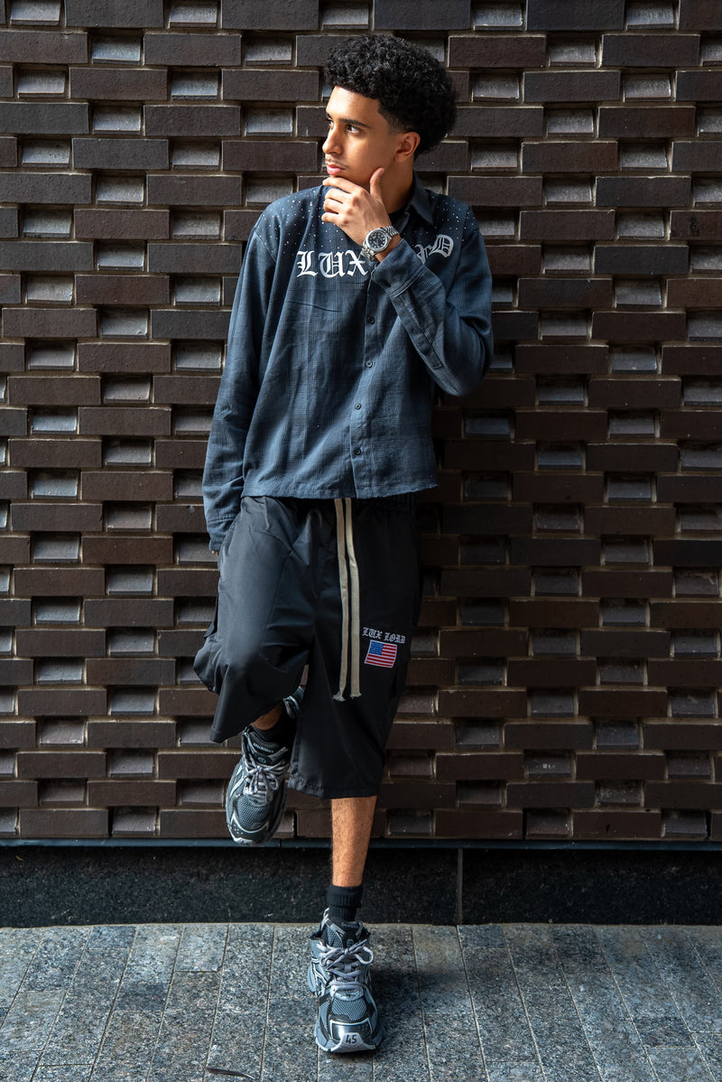 Black Buss Down Flannel