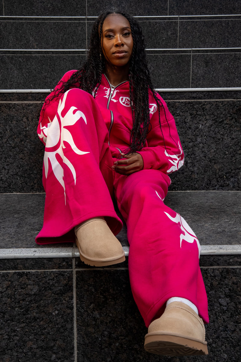 Pink Sun Sweatpants