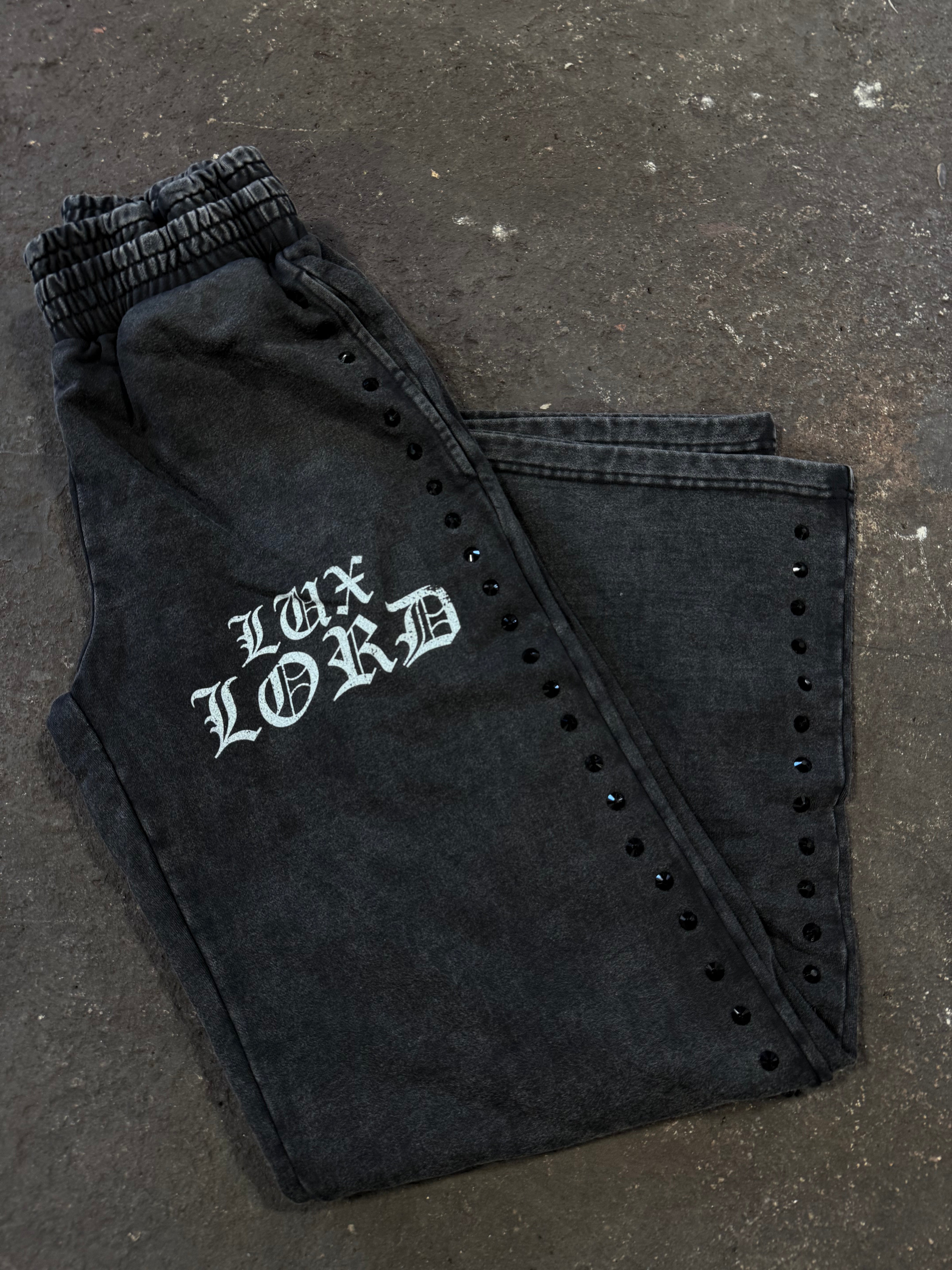 "GRAPHITE" GEMSTONE SWEATS