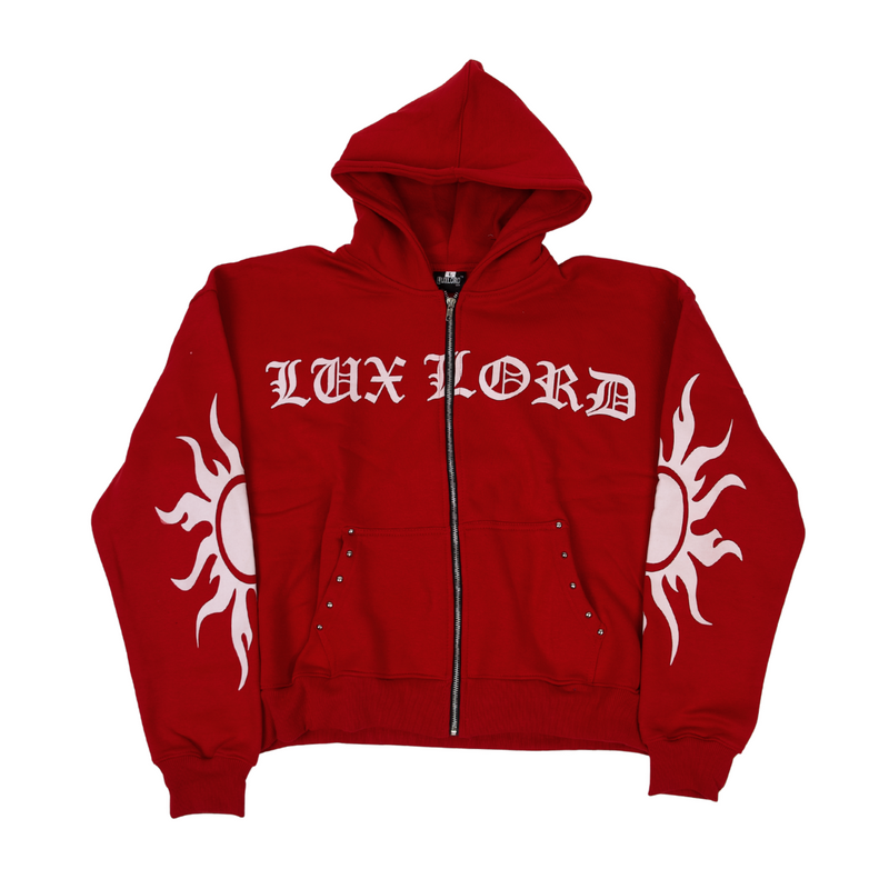 Red Sun Zip-Up