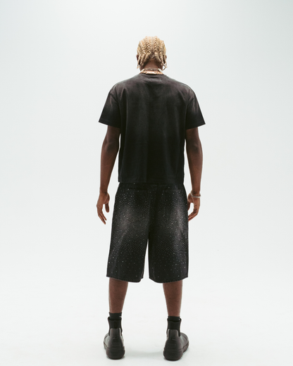 "LUX" DISTRESSED TEE