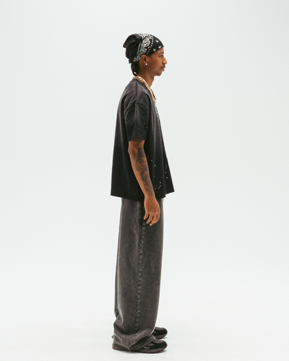 "GRAPHITE" GEMSTONE SWEATS