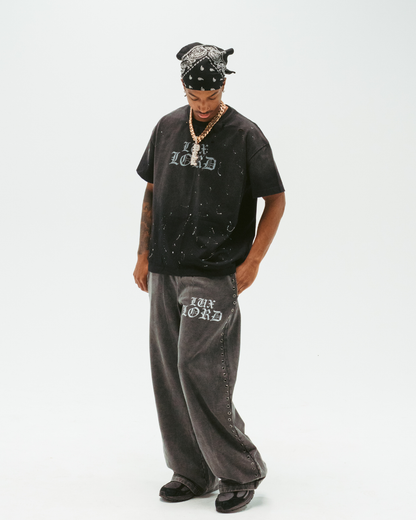 "GRAPHITE" GEMSTONE SWEATS